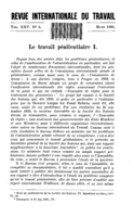 Le travail pénitentiaire: I