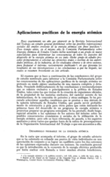 Aplicaciones pacíficas de la energía atómica