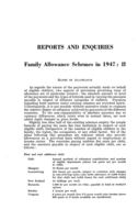 Family allowance schemes in 1947: II