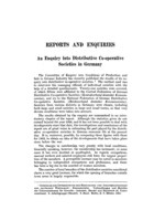 An enquiry into distributive co-operative societies in Germany