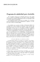 Programa de salubridad para Australia