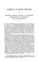 Nouvelles statistiques relatives à la répartition professionnelle de la population dans le Royaume-Uni