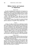 Military service and contracts of employment