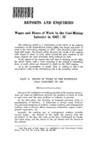 Wages and hours of work in the coal-mining industry in 1927: II