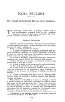 The French government bill on social insurance
