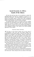 Social security in Africa South of the Sahara