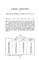 Some index numbers of wages in the U.S.A.