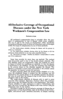 All-inclusive coverage of occupational diseases under the New York workmen's compensation law