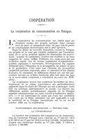 La coopération de consommation en Pologne