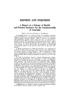 A report on a scheme of health and pension insurance for the Commonwealth of Australia