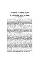 An international survey of labour in agriculture