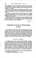 L'inspection du travail en Tchécoslovaquie en 1924