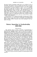Factory inspection in Czechoslovakia, 1930-1935