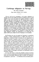 L'arbitrage obligatoire en Norvège