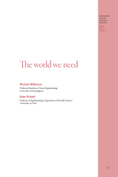 The world we need