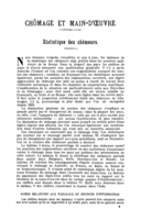 Statistique des chômeurs