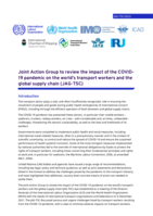 Joint Action Group to review the impact of the COVID-19 pandemic on the world’s transport workers and the global supply chain (JAG-TSC)