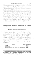Unemployment insurance and placing in France
