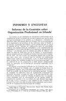 Informe de la comisión sobre organización profesional en Irlanda