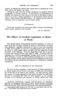 The effects of Swedish legislation on hours of work