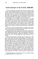 Social insurance in the U.S.S.R., 1933-1937