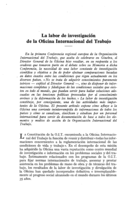 La labor de investigación de la Oficina Internacional del Trabajo