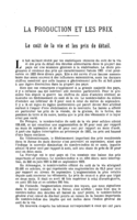 Le coût de la vie et les prix de détail