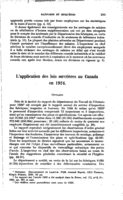 L'application des lois ouvrières au Canada en 1924