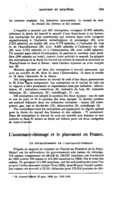 L'assurance-chômage et le placement en France