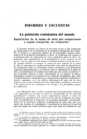 La población trabajadora del mundo: repartición de la mano de obra por ocupaciones y según categorías de ocupación