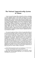 The national apprenticeship system in Ghana