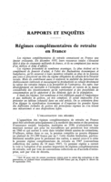 Régimes complémentaires de retraite en France