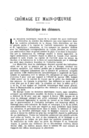 Statistique des chômeurs