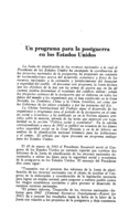 Un programa para la postguerra en los Estados Unidos