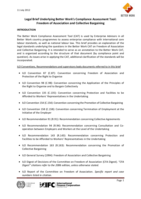Legal brief underlying better work's compliance assessment tool: freedom of association and collective bargaining