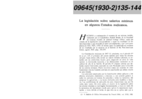 La legislación sobre salarios mínimos en algunos Estados mejicanos