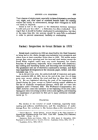 Factory inspection in Great Britain in 1924