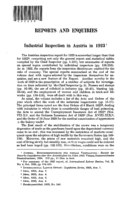 Industrial inspection in Austria in 1923