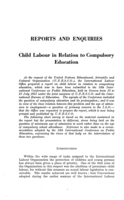 Child labour in relation to compulsory education