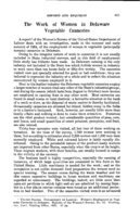 The work of women in Delaware vegetable canneries