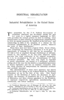 Industrial rehabilitation in the United States of America