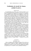 L'utilisation du travail des femmes pendant la guerre