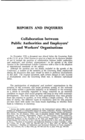 Collaboration between public authorities and employers' and workers' organisations