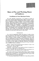 Rates of pay and working hours of seafarers: conditions in four merchant navies