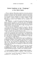 Labour conditions in the "Panglongs" of the Dutch Indies