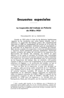 La inspección del trabajo en Polonia de 1928 a 1933