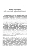 Posibles consecuencias de la reducción de la duración del trabajo