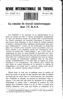 La semaine de travail ininterrompue dans l'URSS