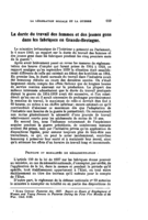 La durée du travail des femmes et des jeunes gens dans les fabriques en Grande-Bretagne