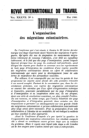 L'organisation des migrations colonisatrices